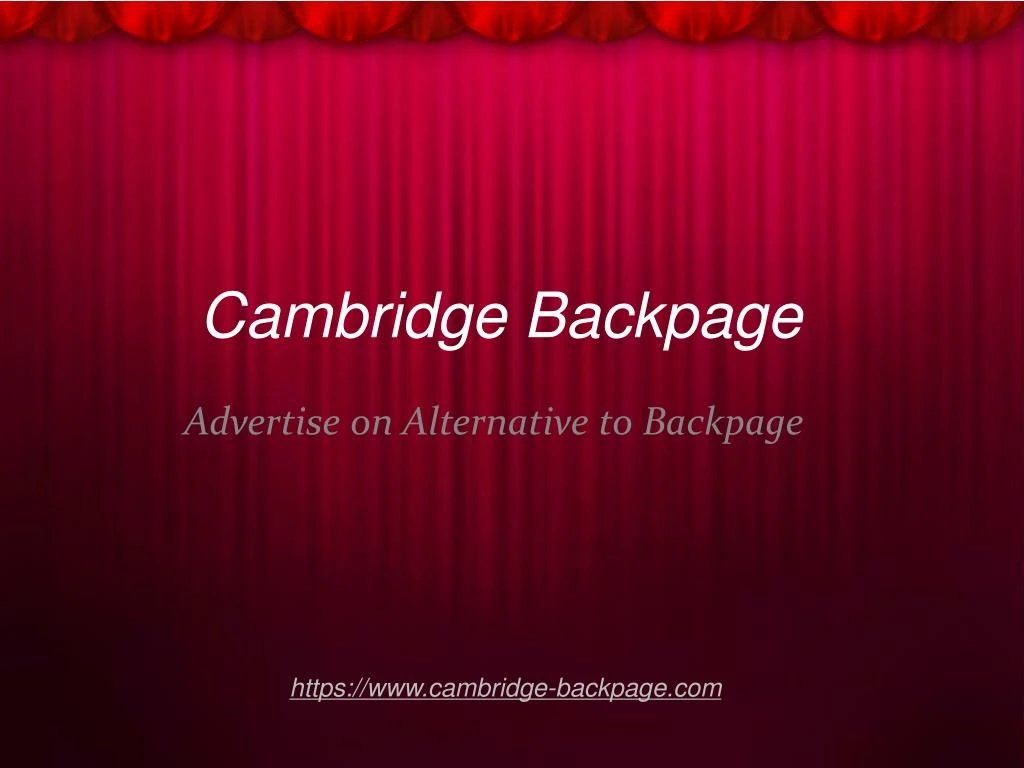 cambridge backpage n.