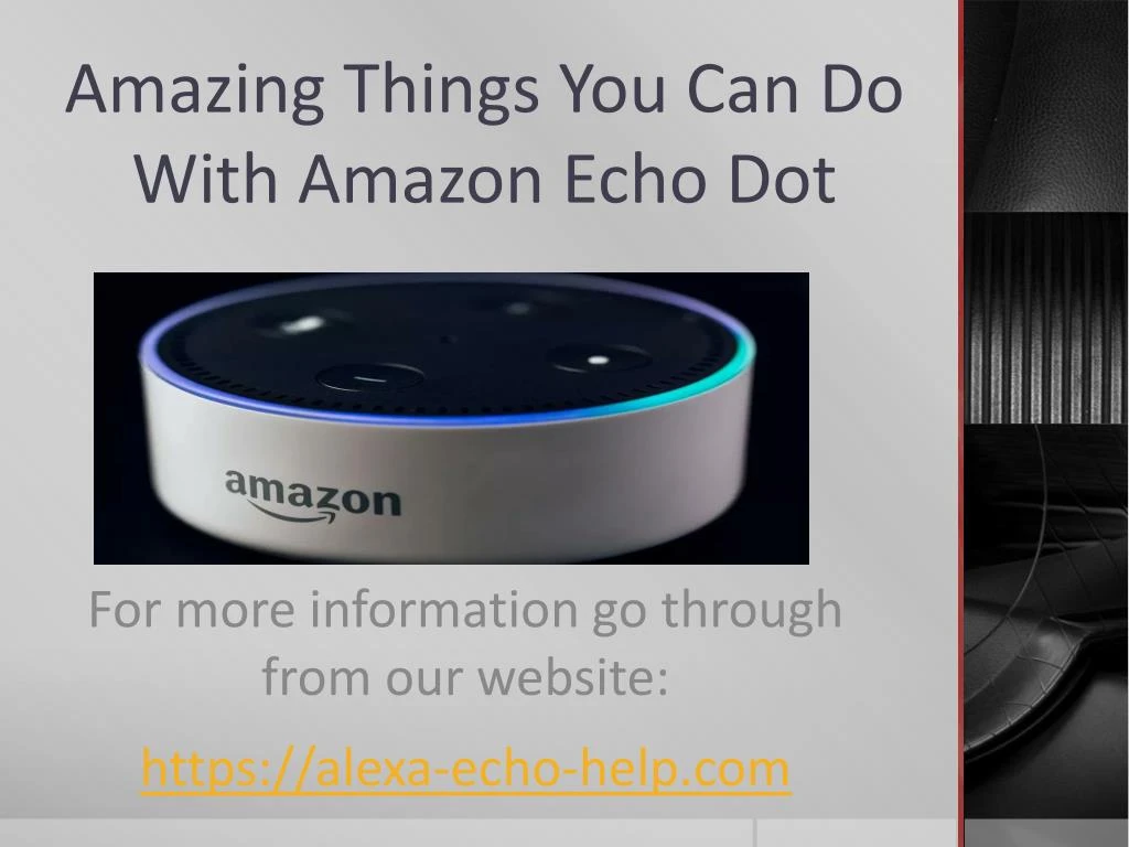 what an echo dot can do