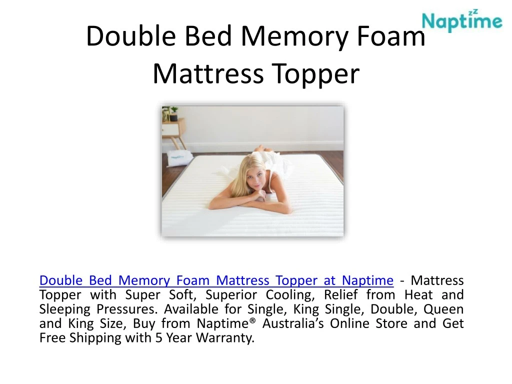 double bed memory foam mattress topper n.