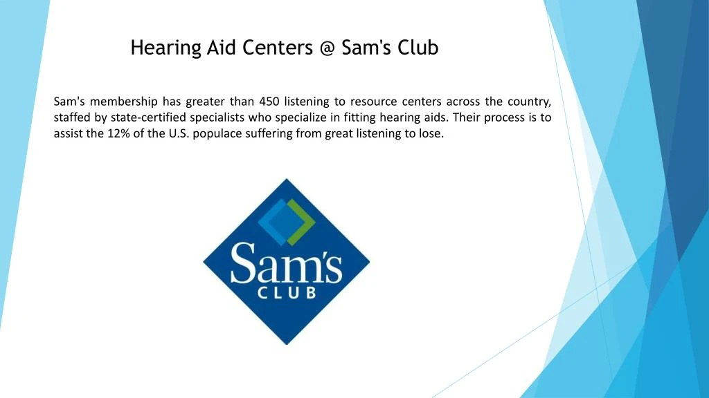 PPT Hearing Aid Centers Sam's Club PowerPoint Presentation, free