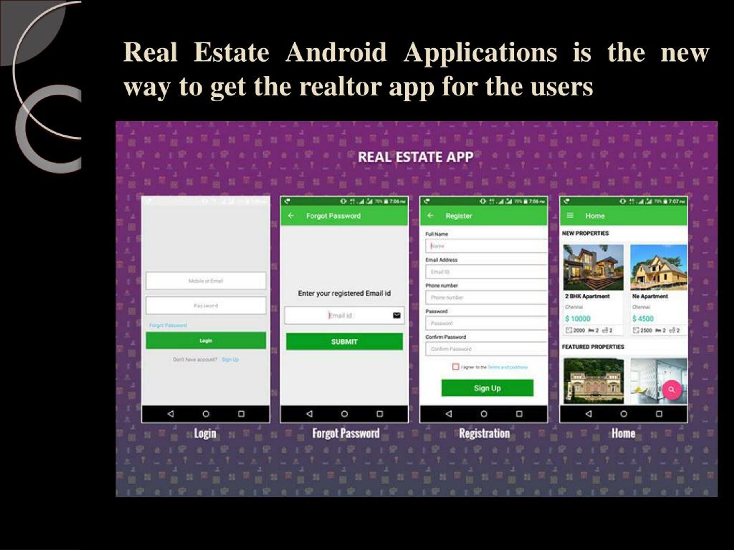 PPT - Realtor App Android - Real Estate Apps For Android PowerPoint ...