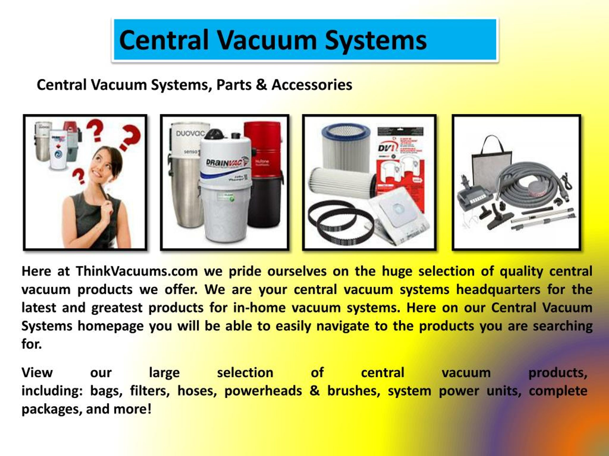 PPT Electrolux Vacuums, Beam Vacuums and Central Vacuum Pipe