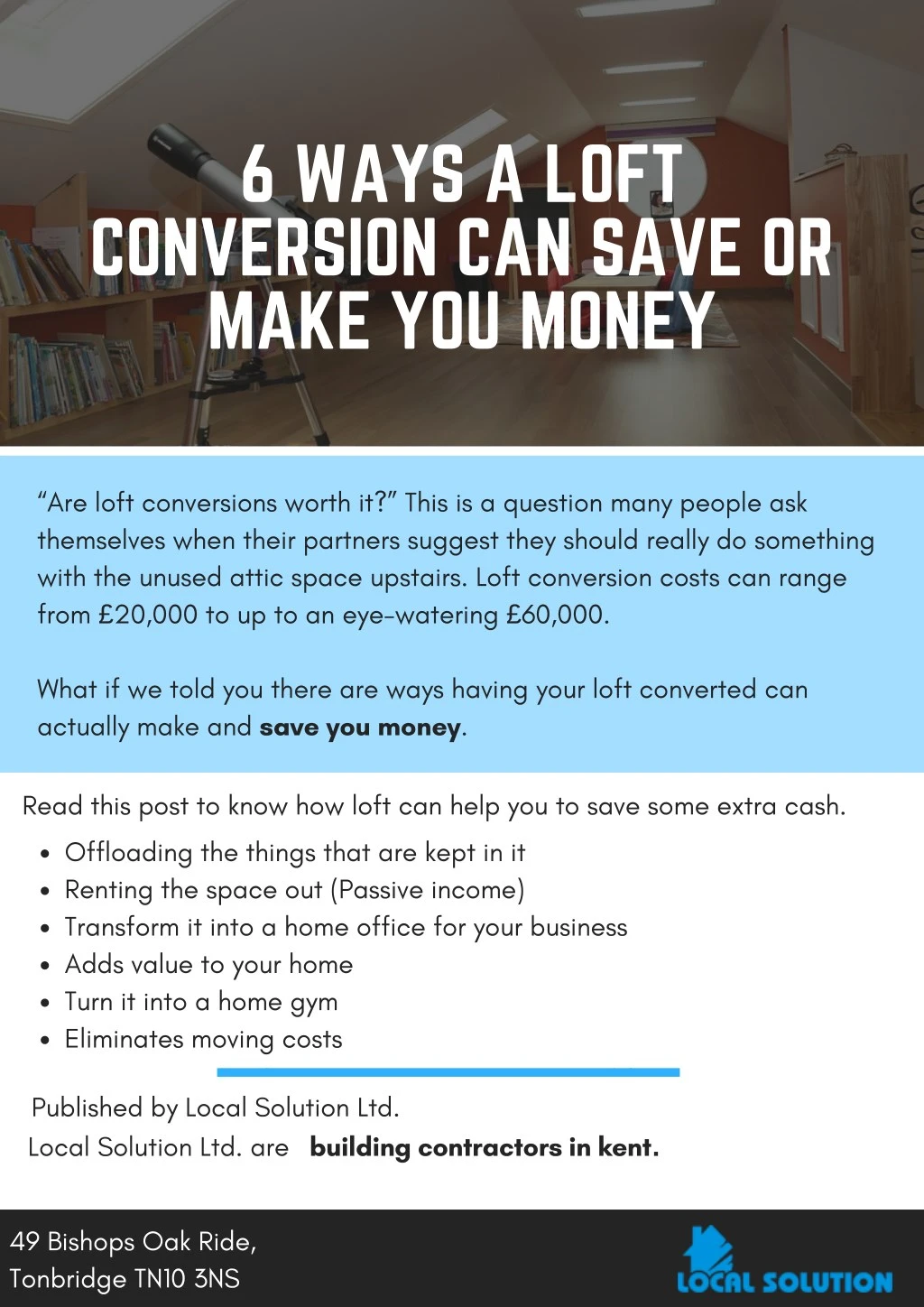 6 ways a loft conversion can save or make n.