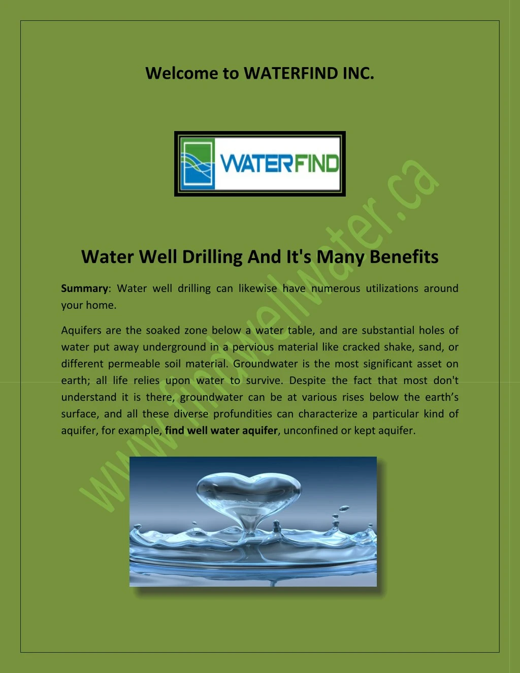 PPT Alberta Water Wells Water Well Drilling Near Me Water Well Drilling Alberta PowerPoint 