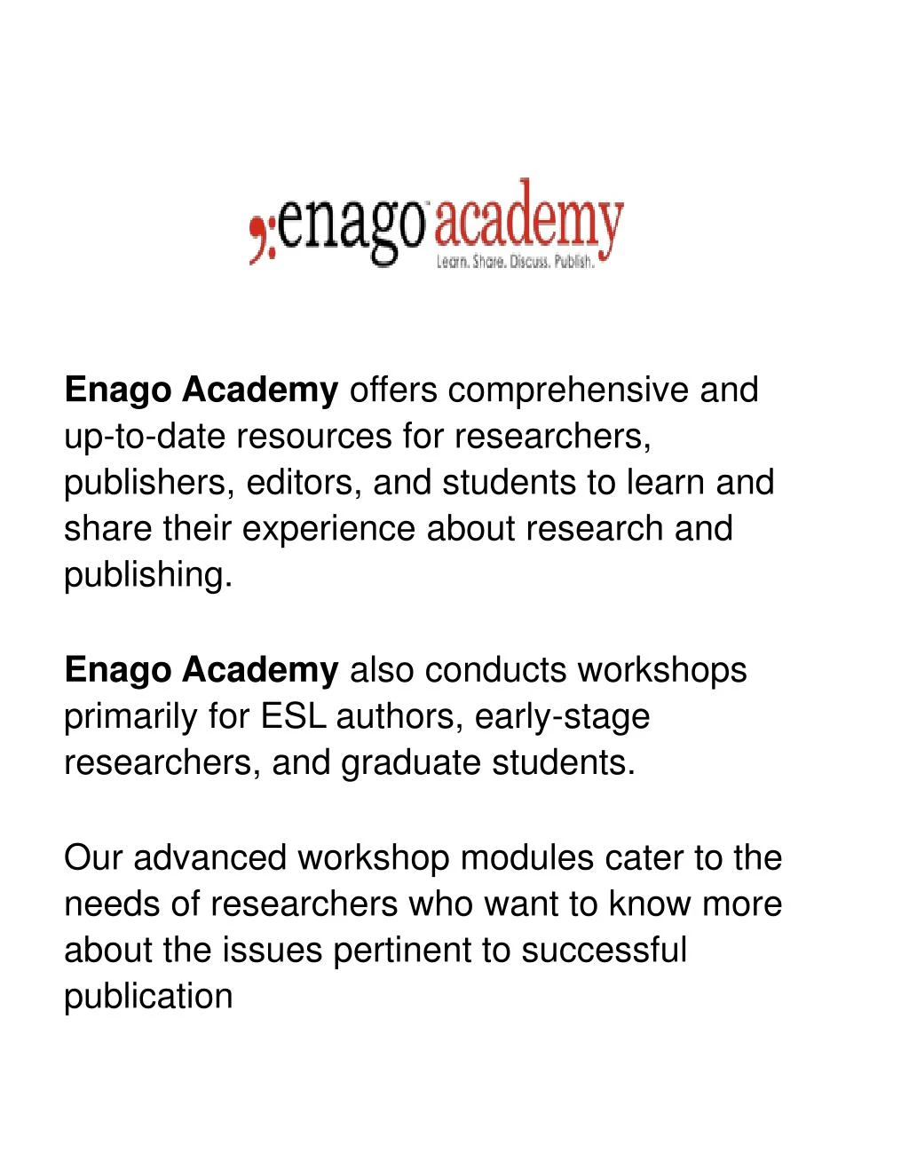 enago academy offers comprehensive and up to date n.
