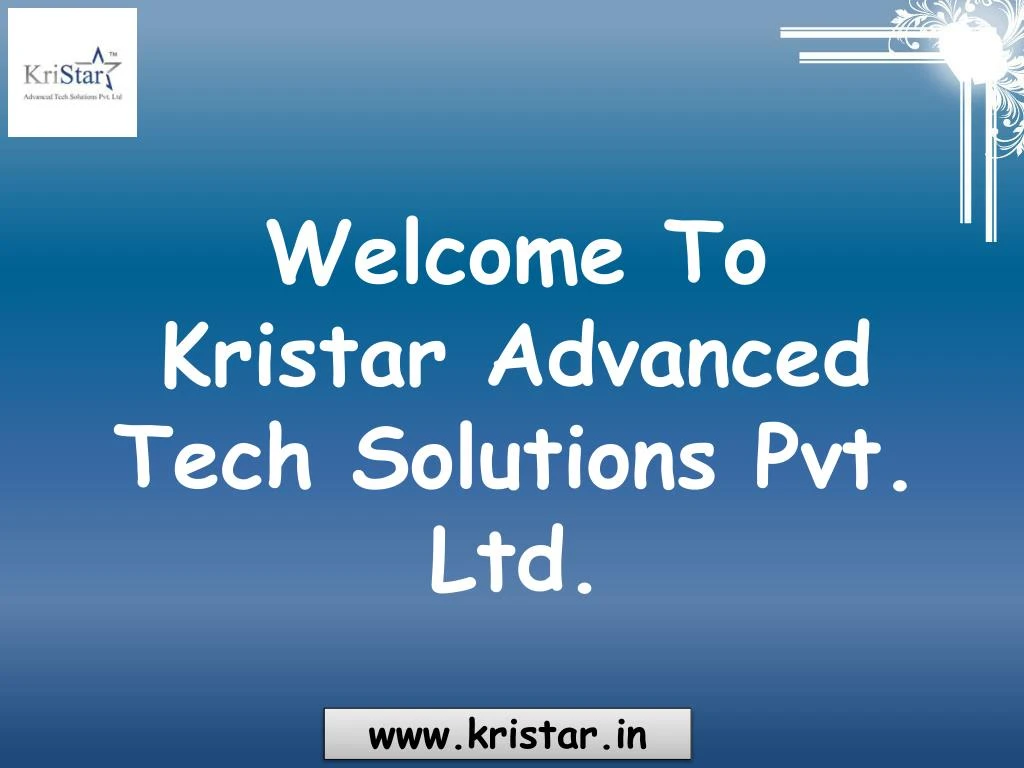 welcome to kristar advanced tech solutions pvt ltd n.