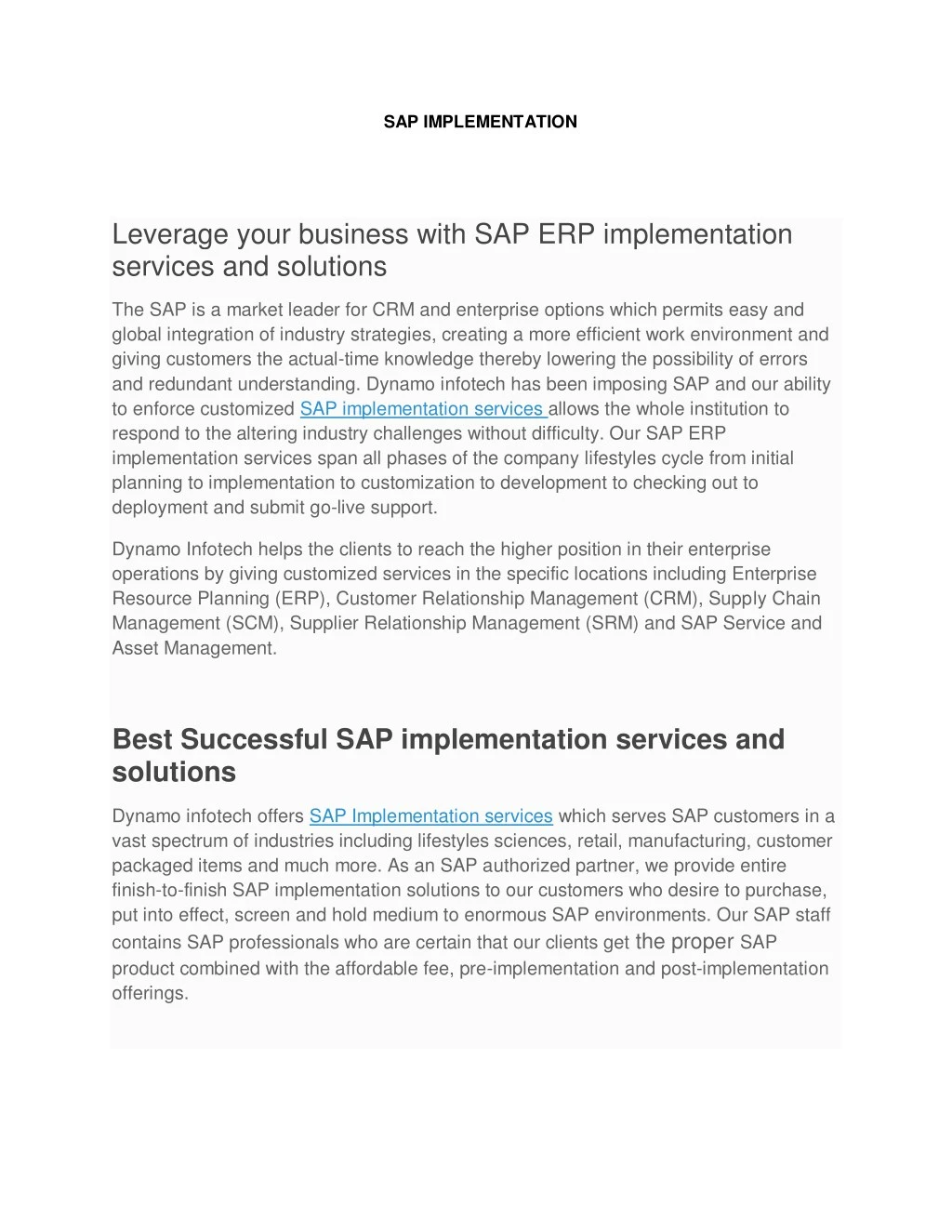 Ppt Sap Erp Implementation Services And Solutions Powerpoint Presentation Id 7978005