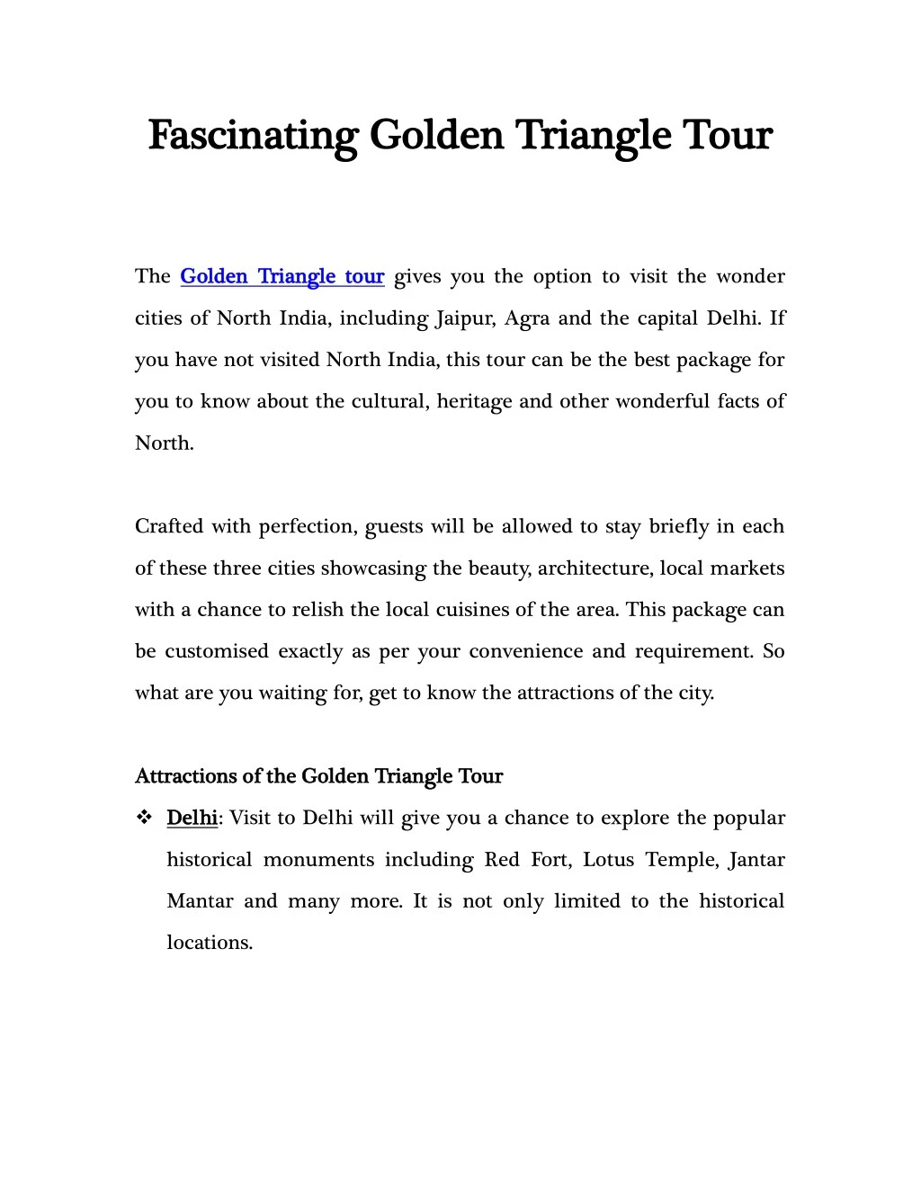 fascinating golden triangle tour fascinating n.