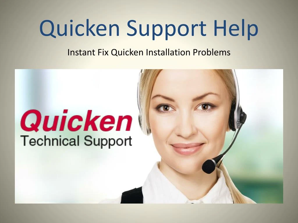 Ppt Quicken Technical Support Phone Number 1 855 692 4630