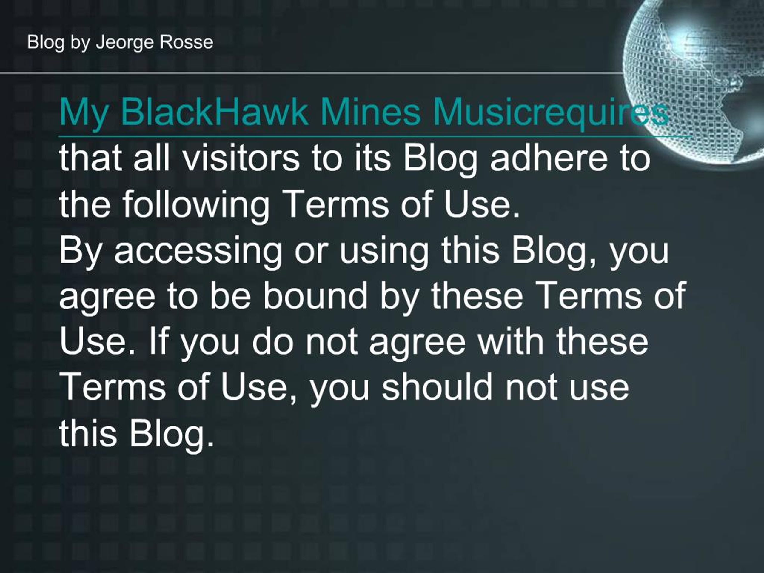 Ppt Blogs About My Blackhawk Mines Music Tumblr Powerpoint Presentation Id