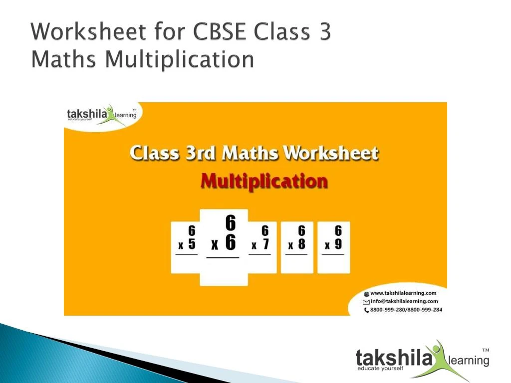 PPT Mental Maths For Kids Topic Is Multiplication Worksheet For Class 3 Maths PowerPoint
