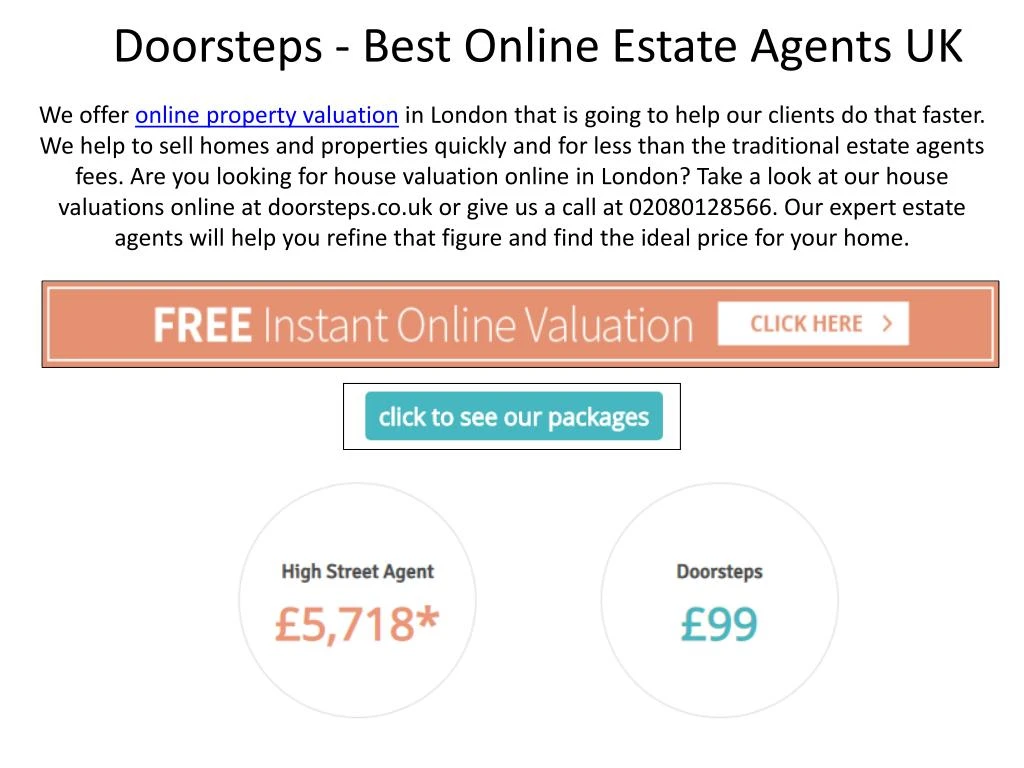 Ppt Best Online Estate Agents Uk Point Presentation Id 7980875 Doorsteps Best Online Estate Agents Uk