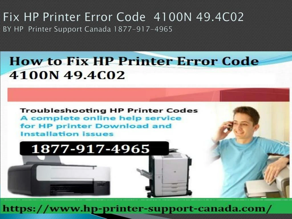 fix hp printer error code 4100n 49 4c02 by hp printer support canada 1877 917 4965 n.