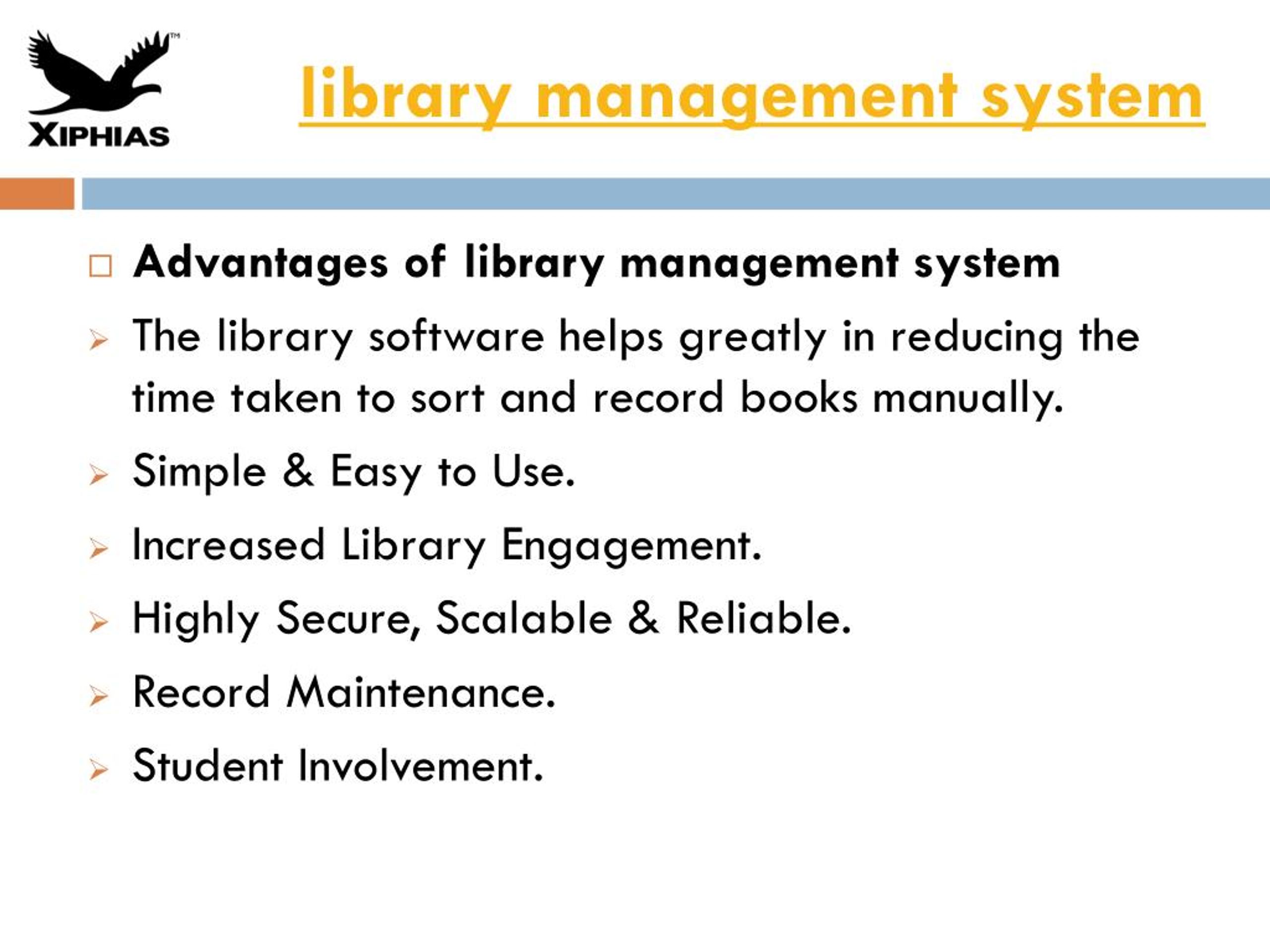 presentation library management system ppt