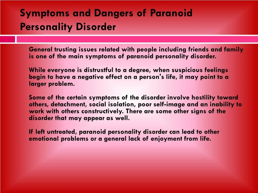 cause of paranoid personality disorder
