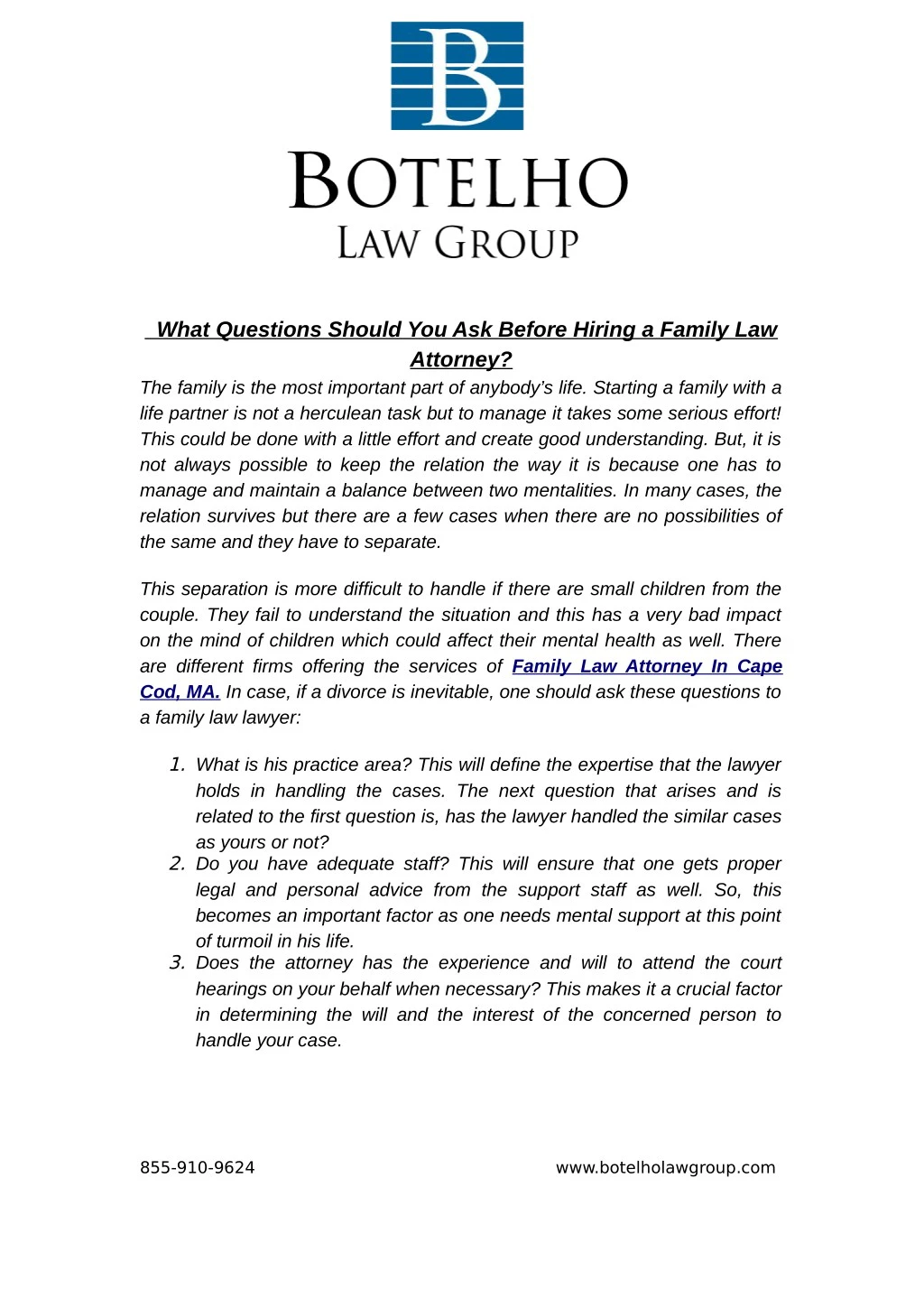 family law questions