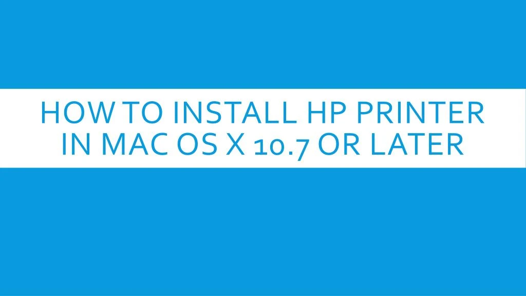 my hp printer does not scan to my macbook pro