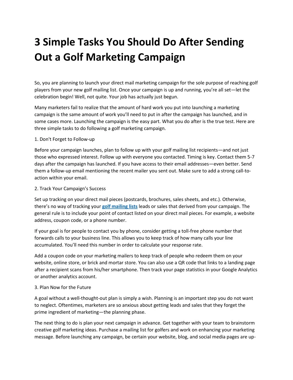 ppt-3-simple-tasks-you-should-do-after-sending-out-a-golf-marketing