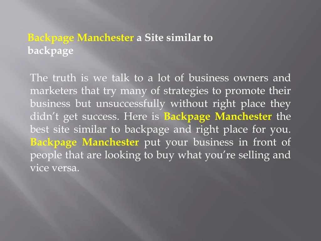 backpage manchester a site similar to backpage n.
