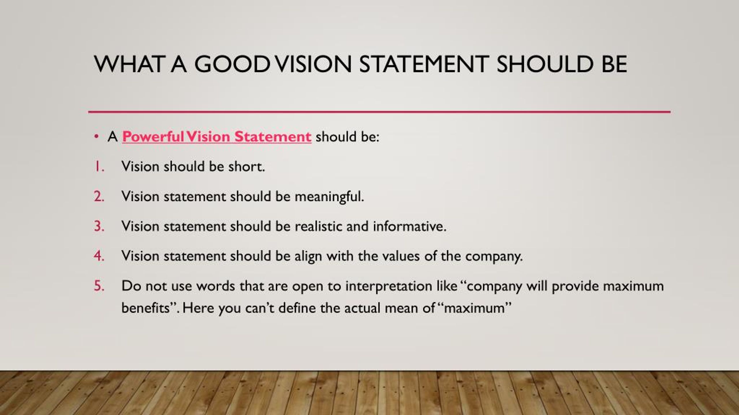 research vision statement