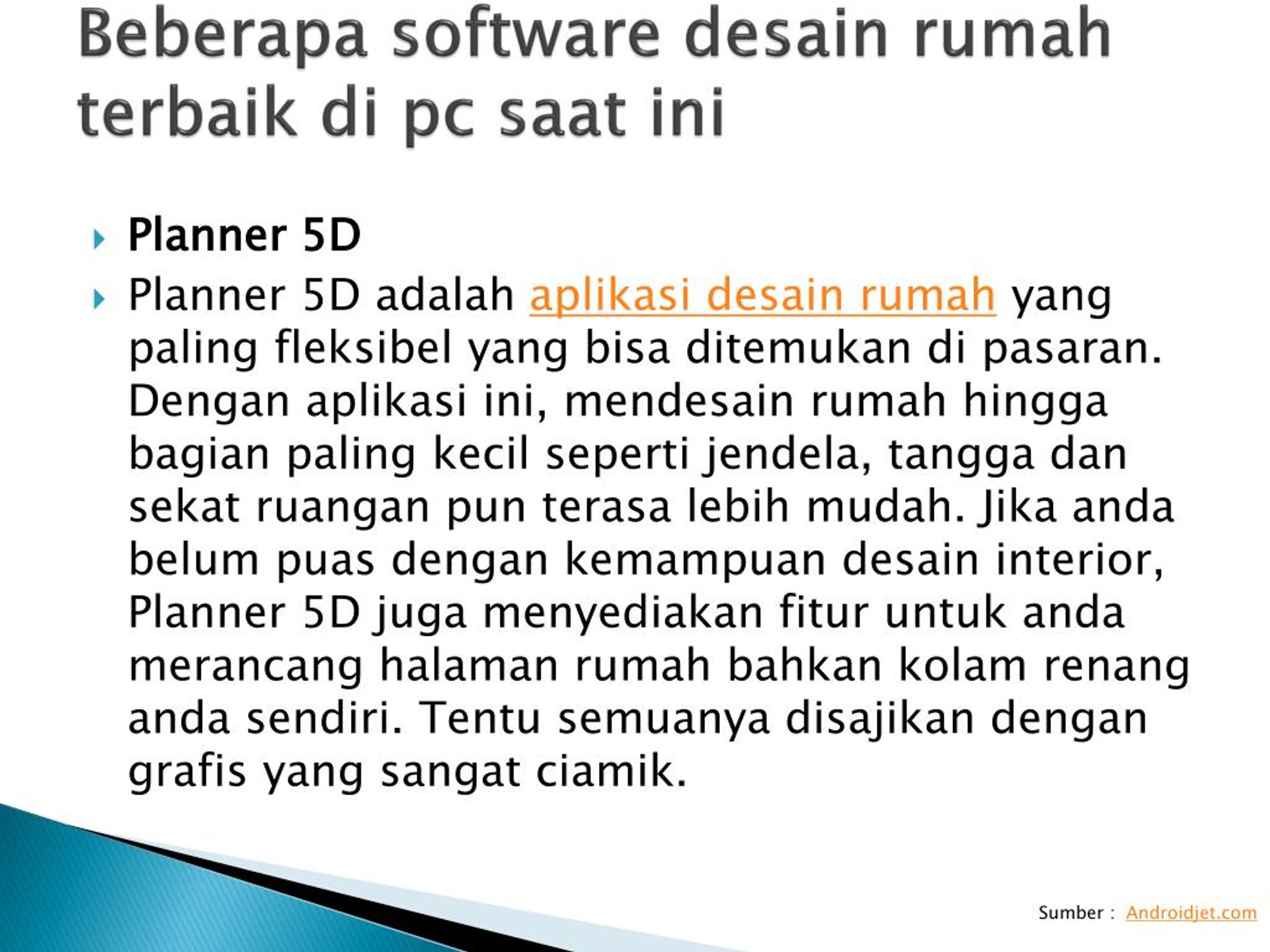 Ppt Daftar Software Desain Rumah Terbaik Di Pc Saat Ini