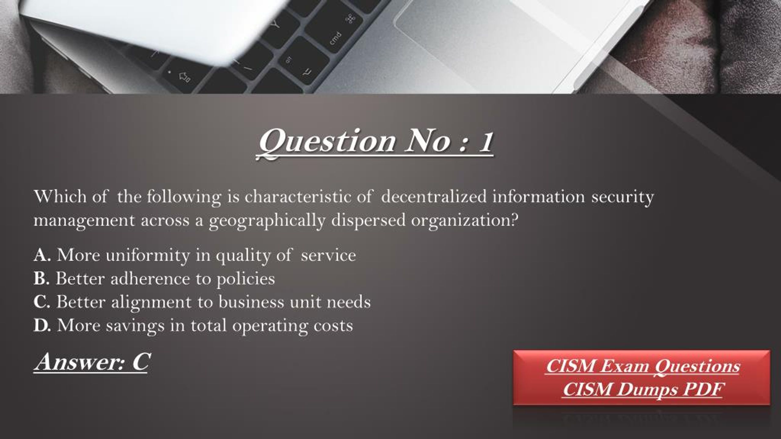 PPT - Isaca CISM Dumps - Isaca CISM Question Answer - Realexamdumps.com Sns-Brigh10