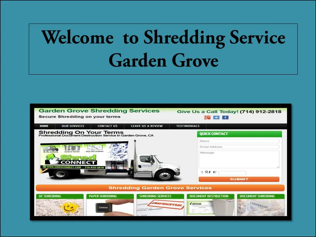 welcome to shredding service garden grove n.