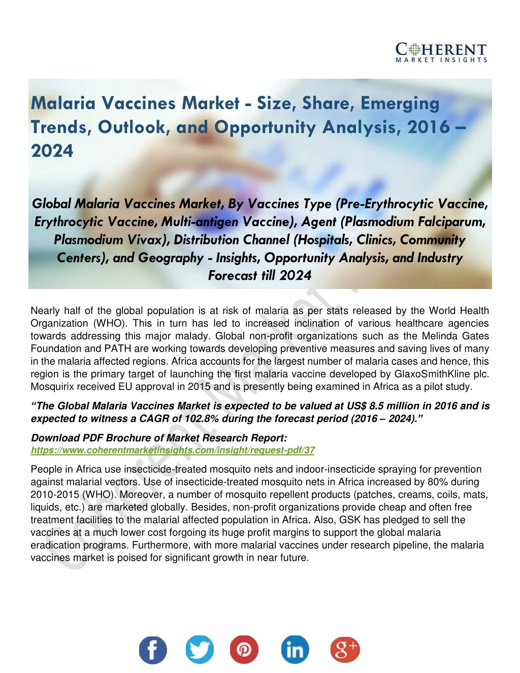 malaria vaccines market size share emerging n.