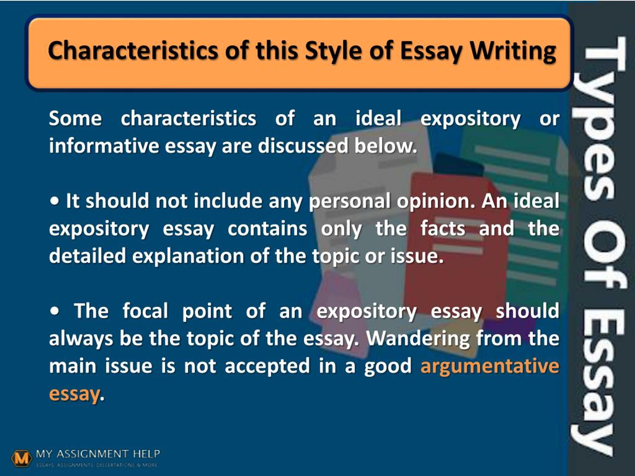 what are characteristics of a essay