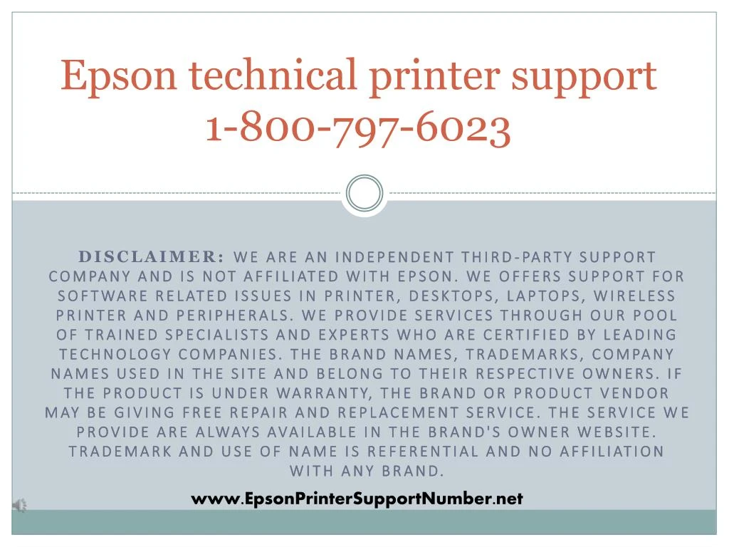 PPT Epson printer support phone number 18007976023 Customer service PowerPoint Presentation