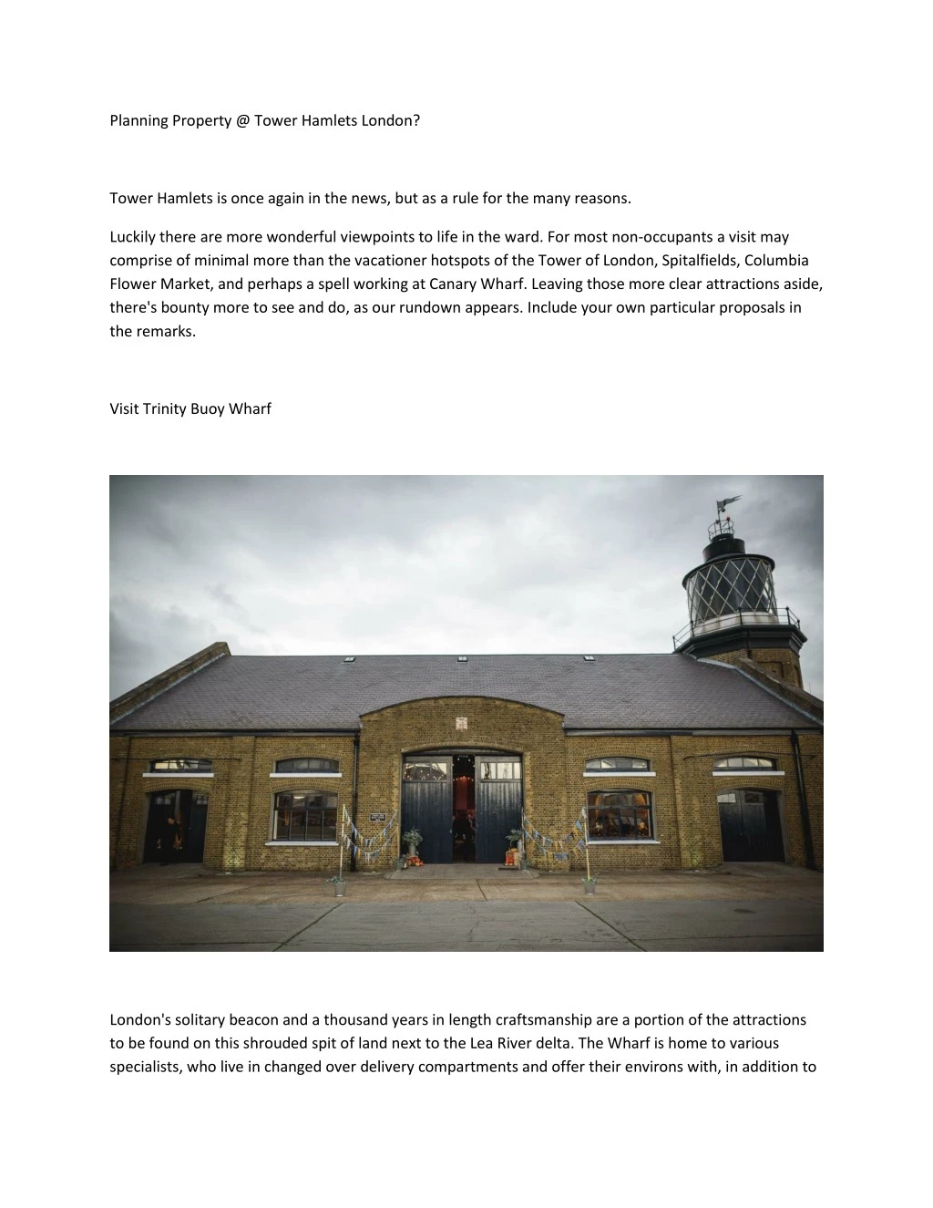 PPT Find best estate agent for property in tower hamlets. PowerPoint