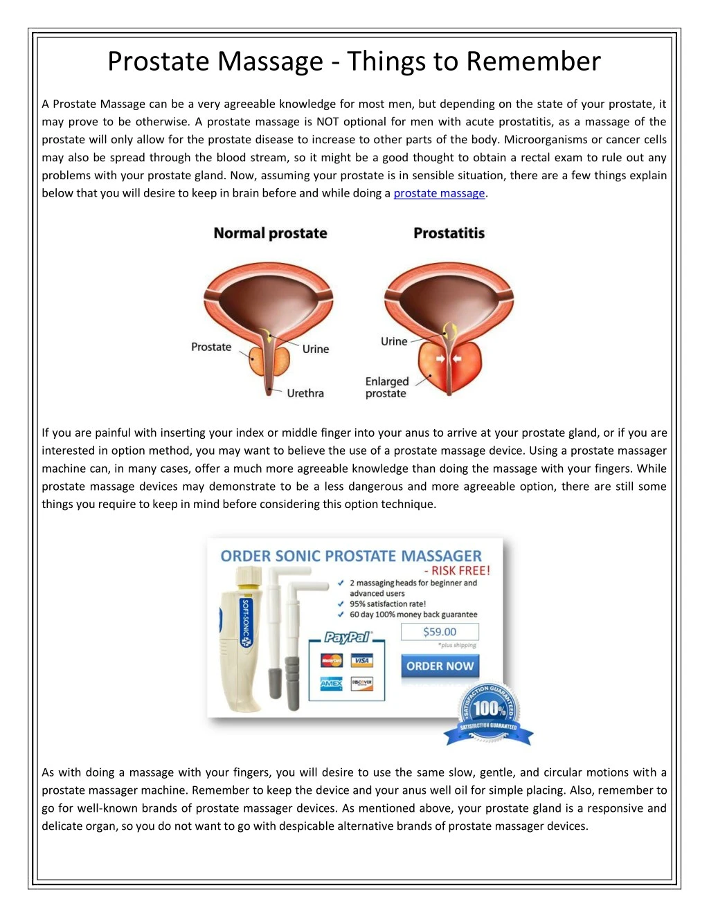 Self Prostate Massage – Telegraph