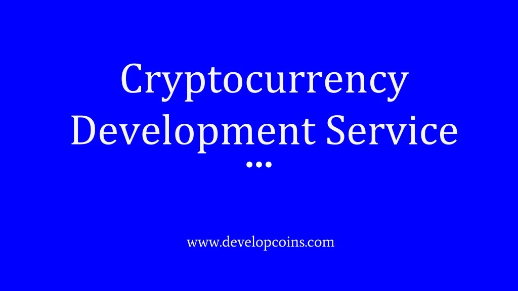 cryptocurrency development service n.