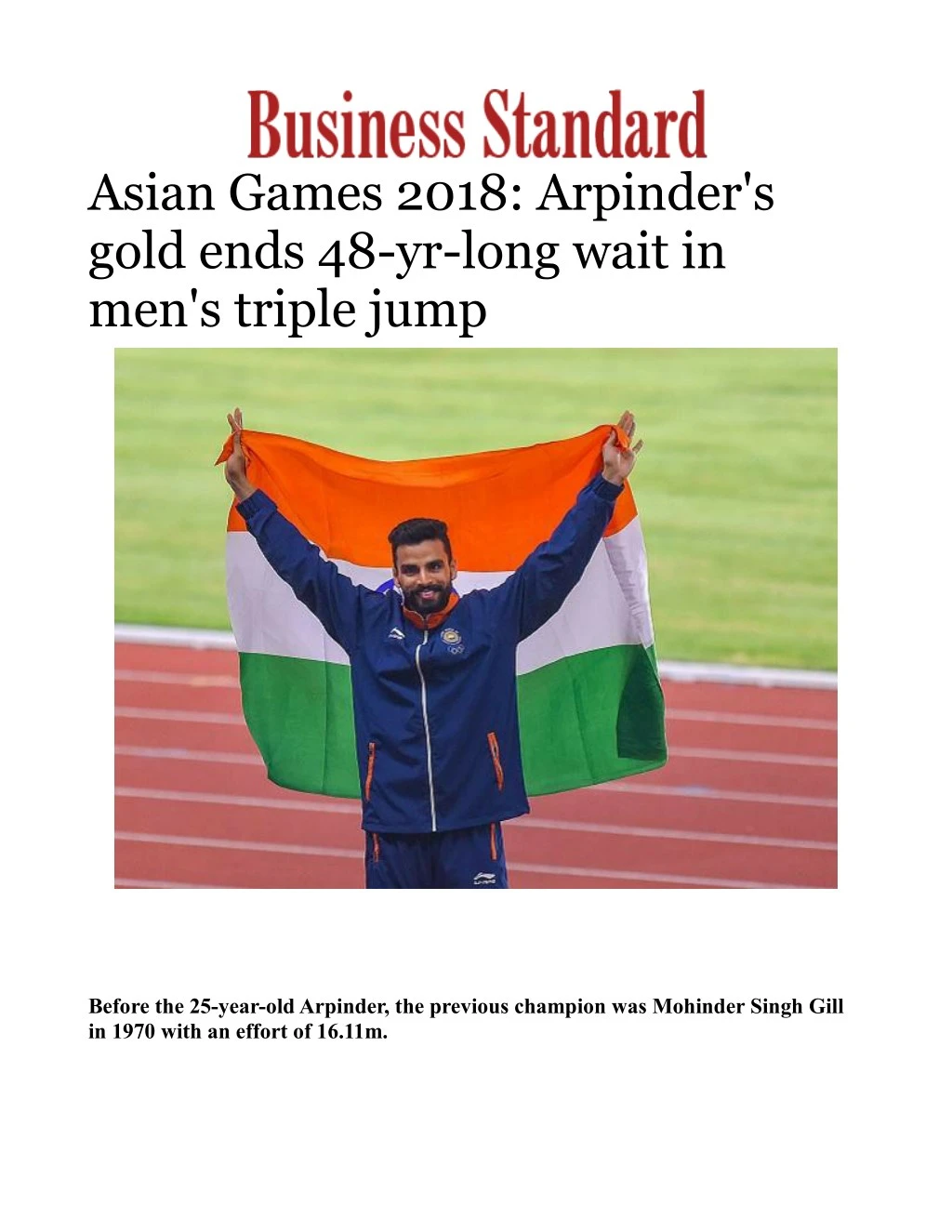 asian games 2018 arpinder s gold ends 48 yr long n.