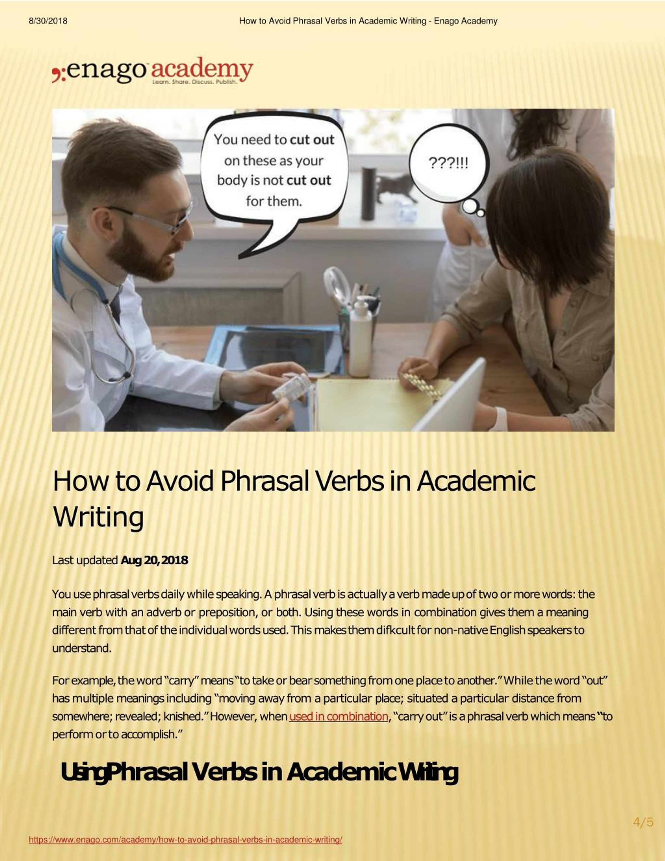 PPT How To Avoid Phrasal Verbs In Academic Writing Enago Academy 