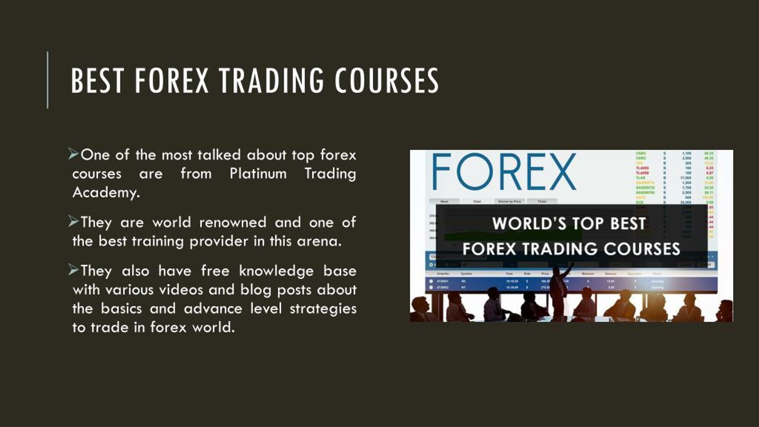 top 10 best trading courses in the world