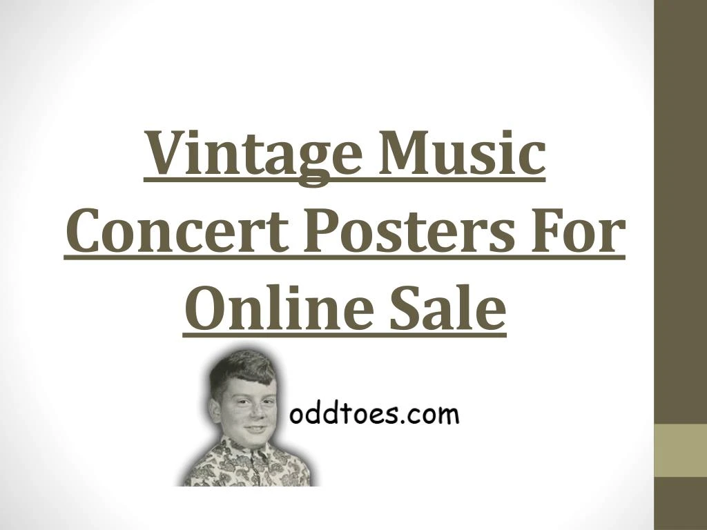 vintage music concert posters for online sale n.