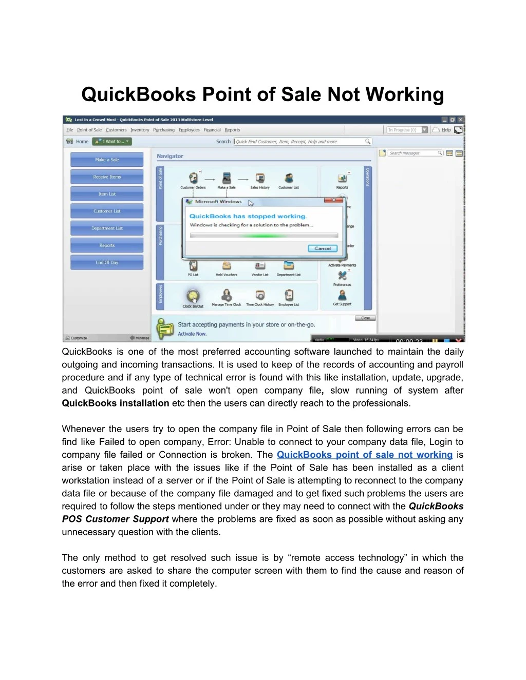 quickbooks point of sale 8.0 validation code