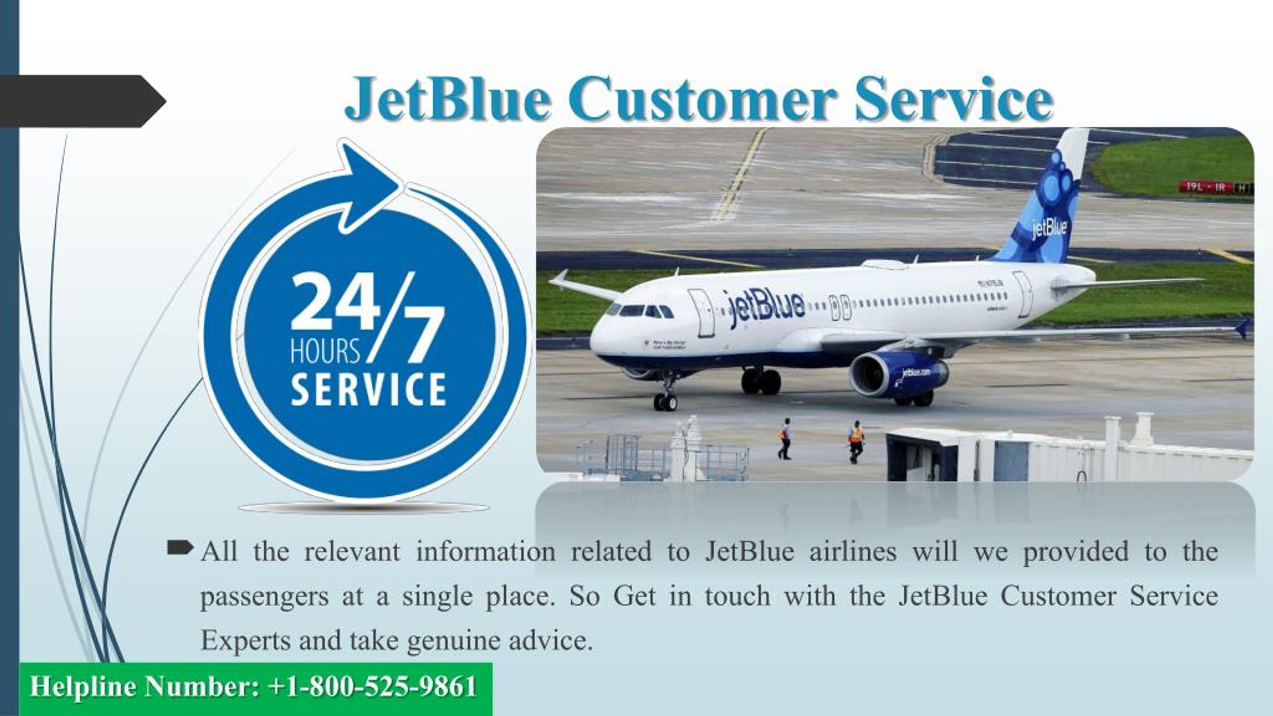 PPT - Dial JetBlue Phone Number 1-800-525-9861 for JetBlue Airlines Issues PowerPoint ...