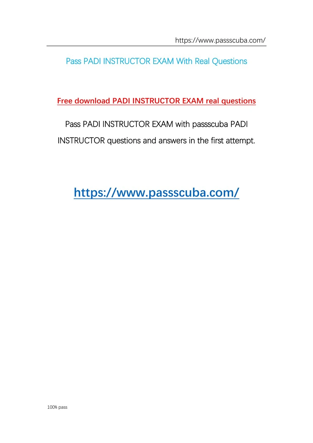 padi final exam answers pdf