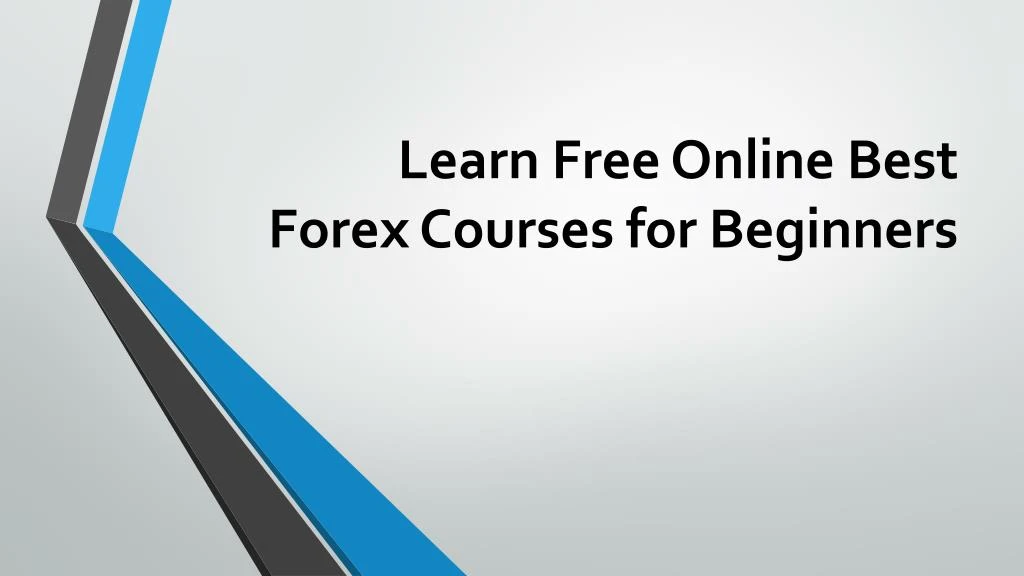 Learn forex trading online course