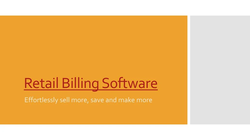 retail billing software n.