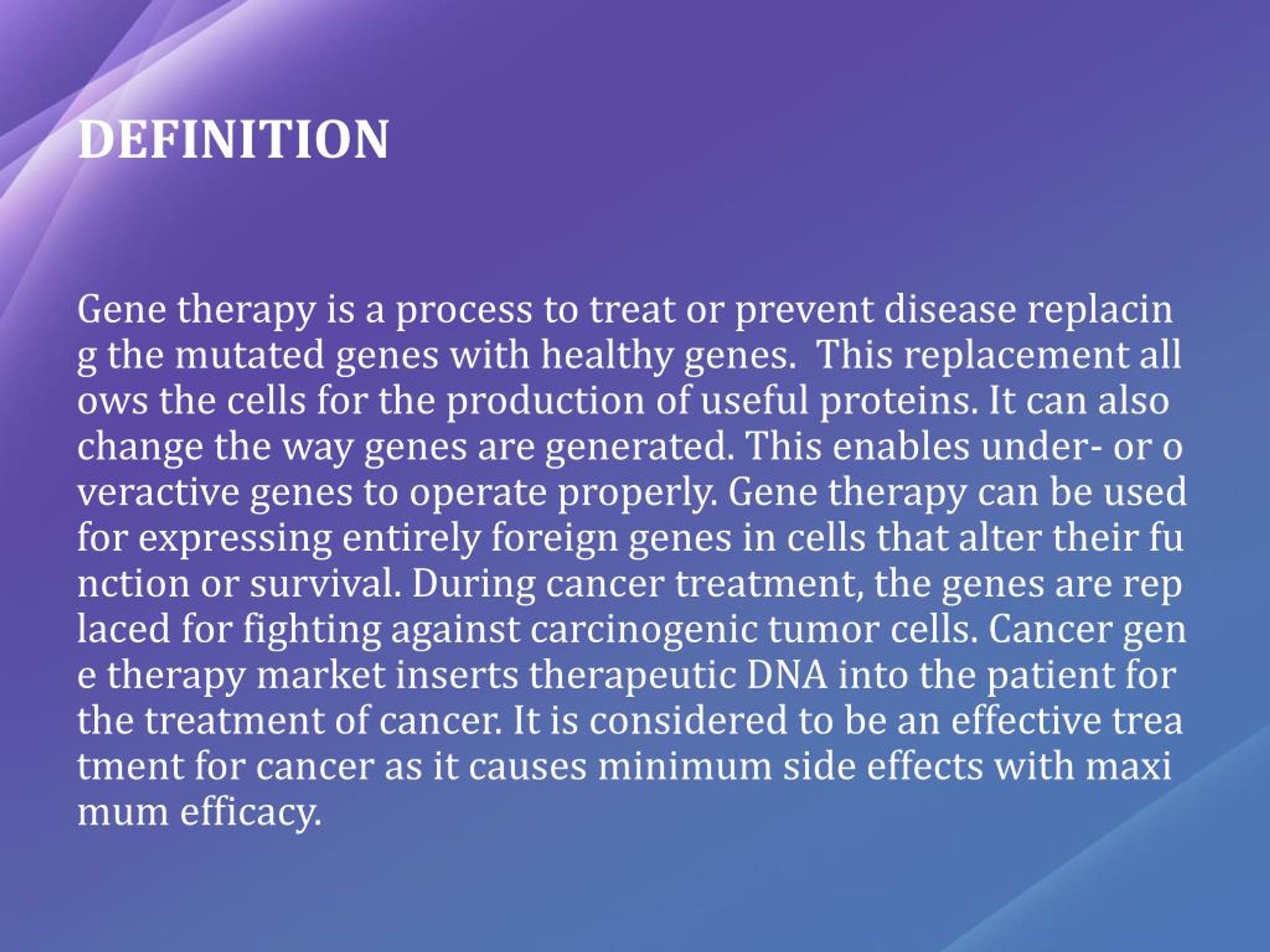 PPT - Cancer Gene Therapy PowerPoint Presentation, free 
