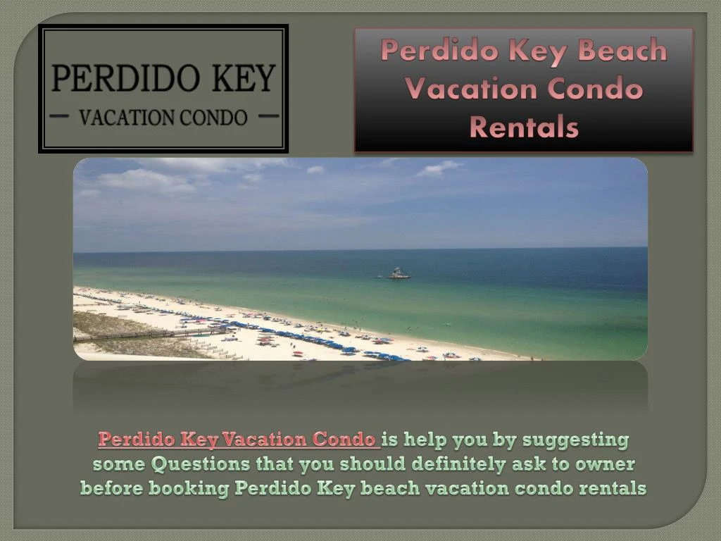perdido key beach vacation condo rentals n.