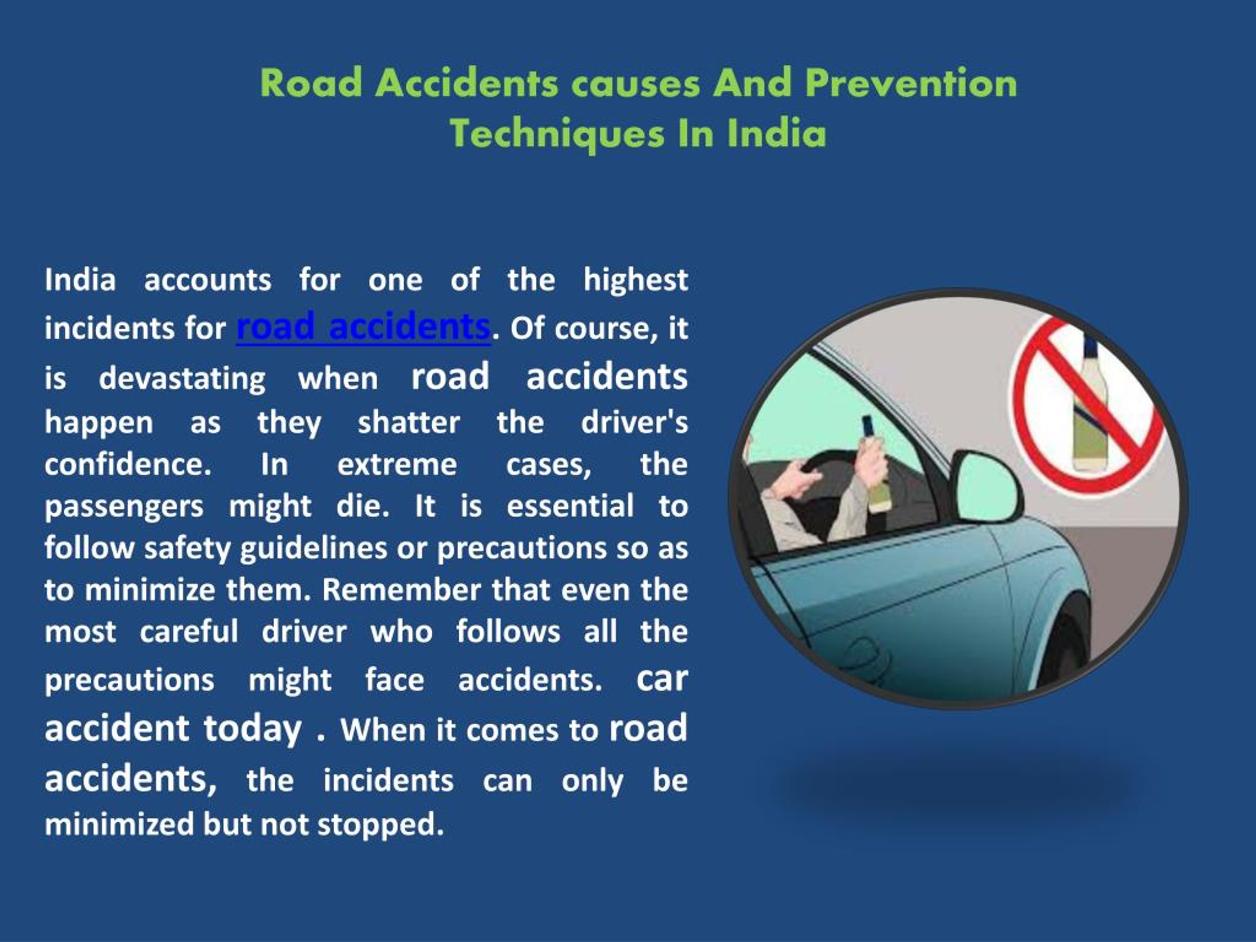 essay on road accidents in india