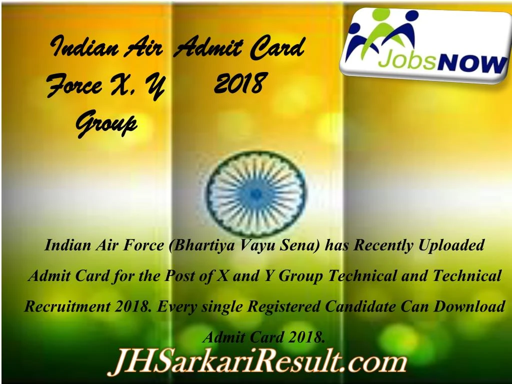 indian air force x y group admit card 2018 n.