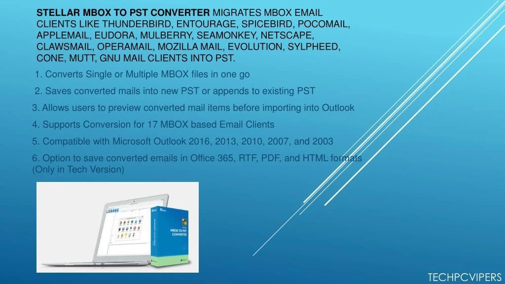 stellar mbox to pst converter review