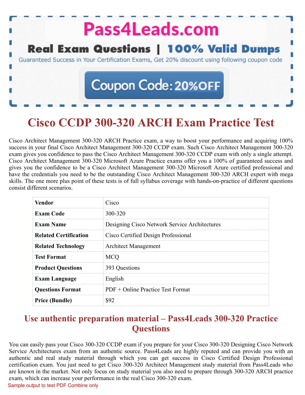 PPT - Cisco 300-320 ARCH Exam PDF Questions PowerPoint Presentation Sns-Brigh10