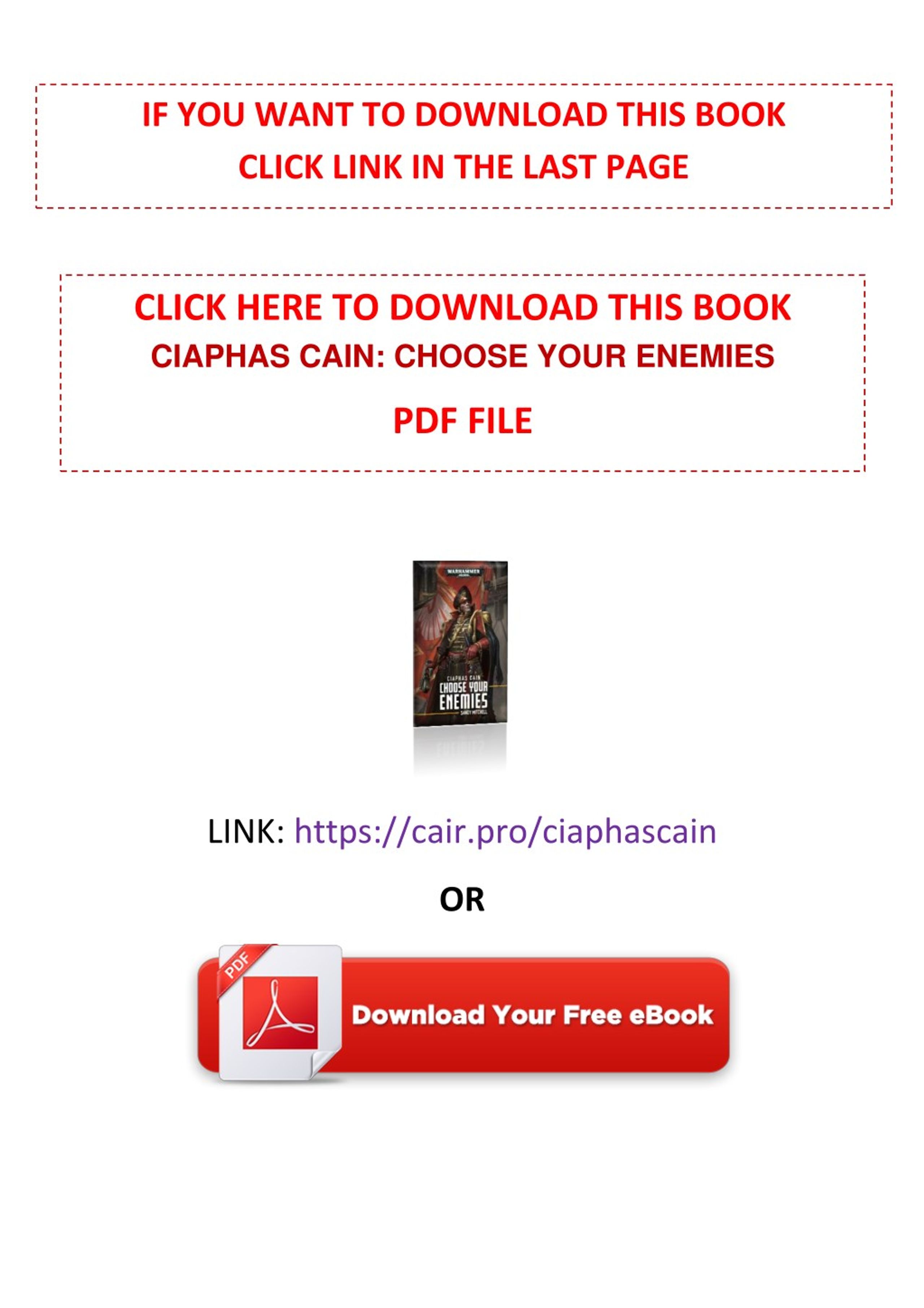 ciaphas cain choose your enemies pdf download