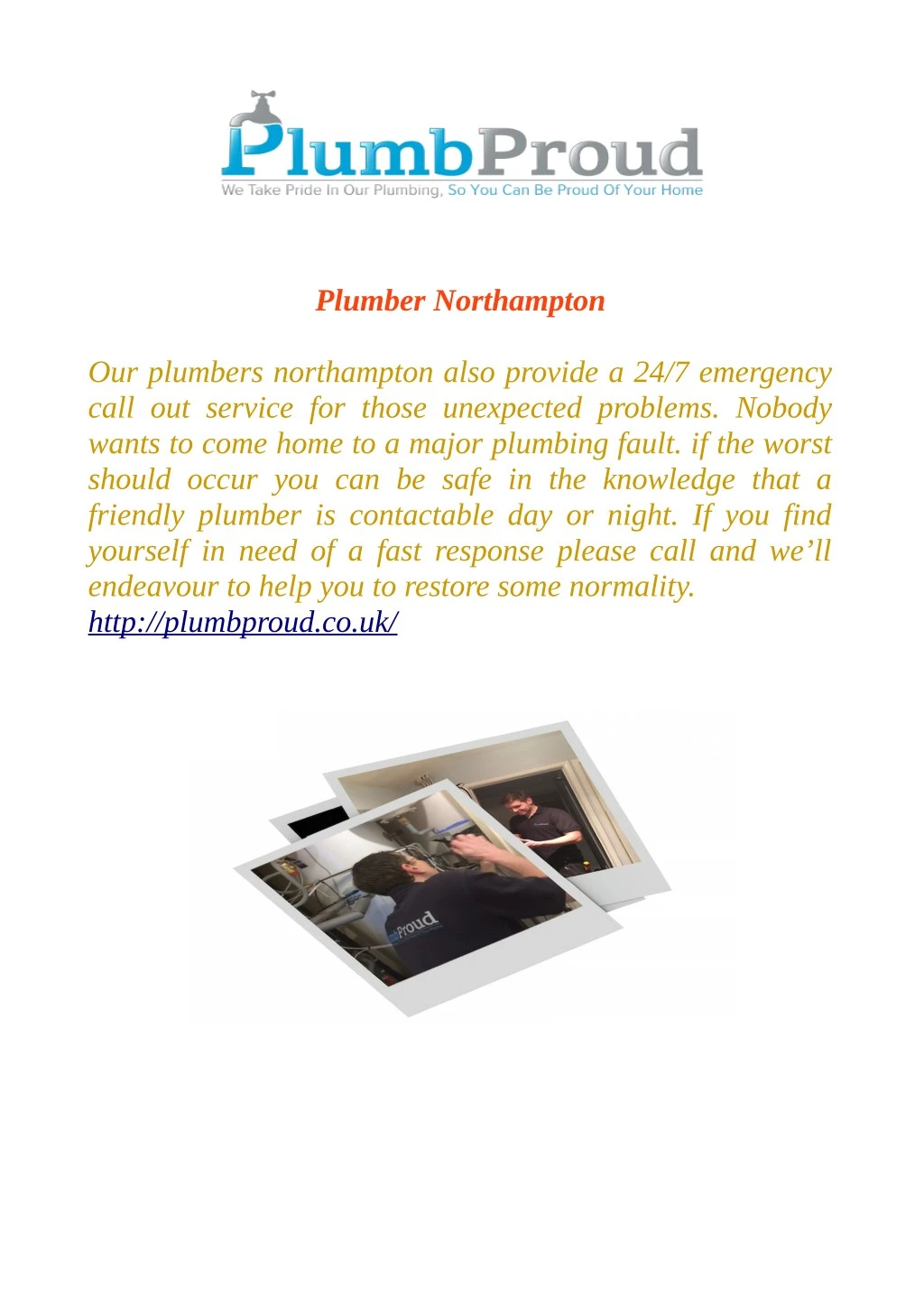 plumber northampton n.